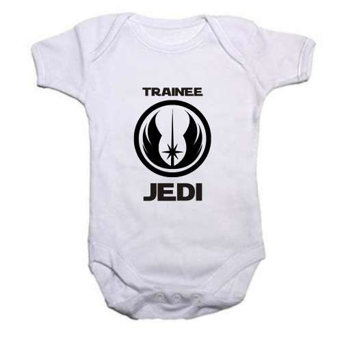 Trainee Jedi short sleeve baby grow onesie - 0-3 months ONLY