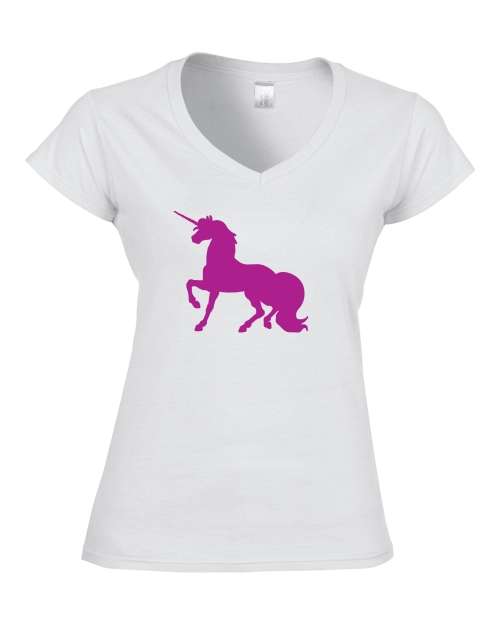 Unicorn White Ladies T-shirt - AVAILABLE IN SIZE 10 ONLY