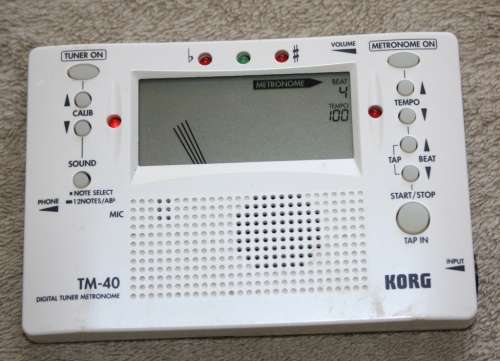 KORG TM-40 Digital Tuner/Metronome - for Electric/Acoustic Guitar and Bass!!