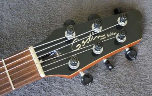 Godin Solidac - Electric Guitar - USA Made - RARE - Black Pearl Finish (Built in Acoustic Pickup)!