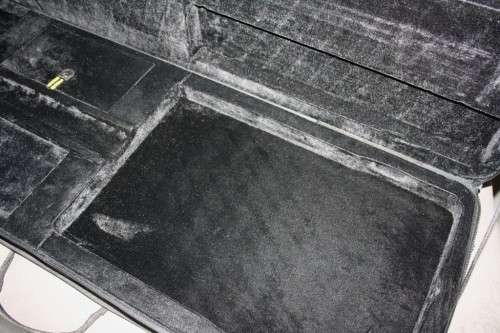 Square Bass Guitar Hard Case - Black Canvas Covered