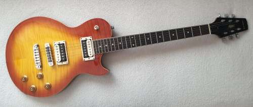 Aria Les Paul Electric Guitar - Tea Burst - Set Neck