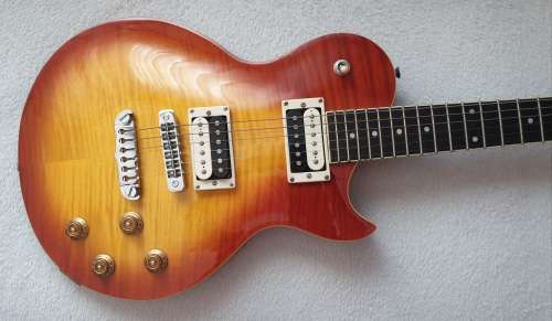 Aria Les Paul Electric Guitar - Tea Burst - Set Neck