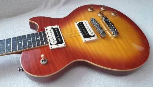 Aria Les Paul Electric Guitar - Tea Burst - Set Neck