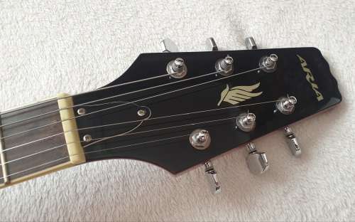 Aria Les Paul Electric Guitar - Tea Burst - Set Neck