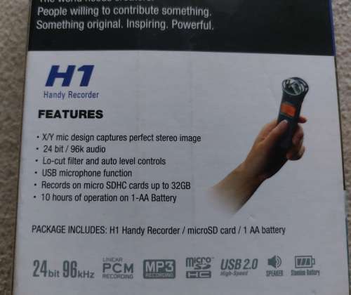 Zoom H1 Handheld Portable Recorder