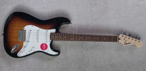 Squier Bullet Stratocaster by Fender - Hard Tail Sunburst Electric Guitar