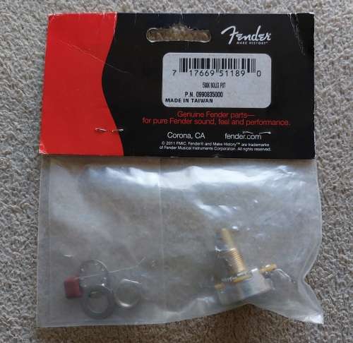 Fender CTS 500k Solid Brass Shaft Pot