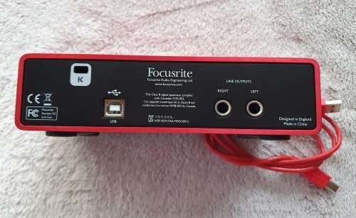 Focusrite Scarlett 2i2 Audio Interface USB
