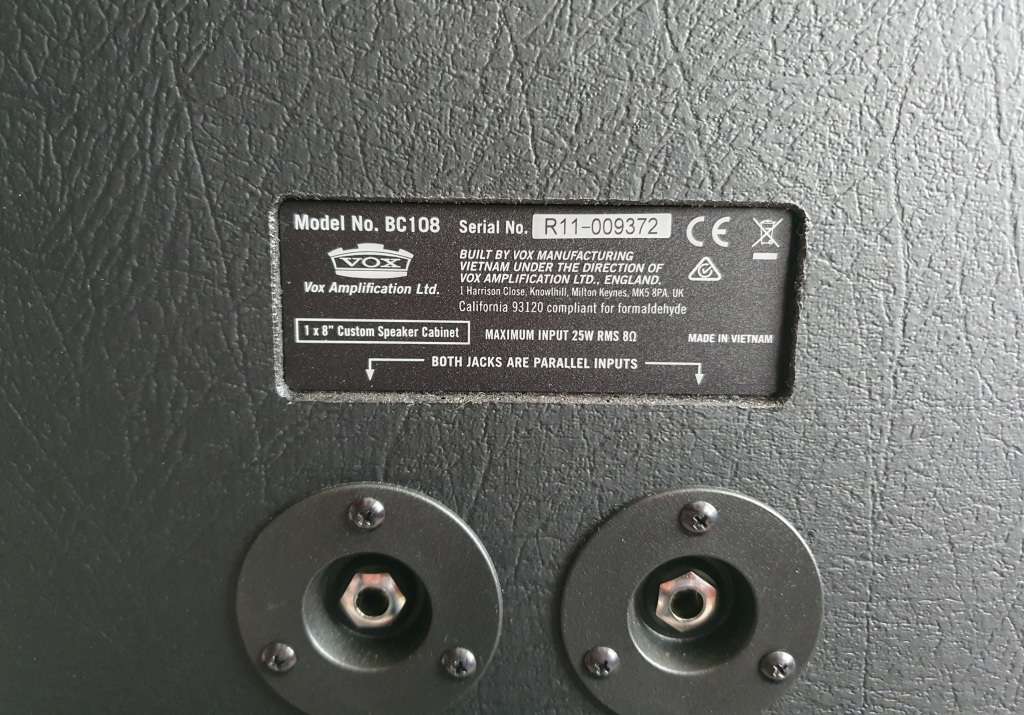 Vox BC108 Guitar Speaker Cabinet (New)