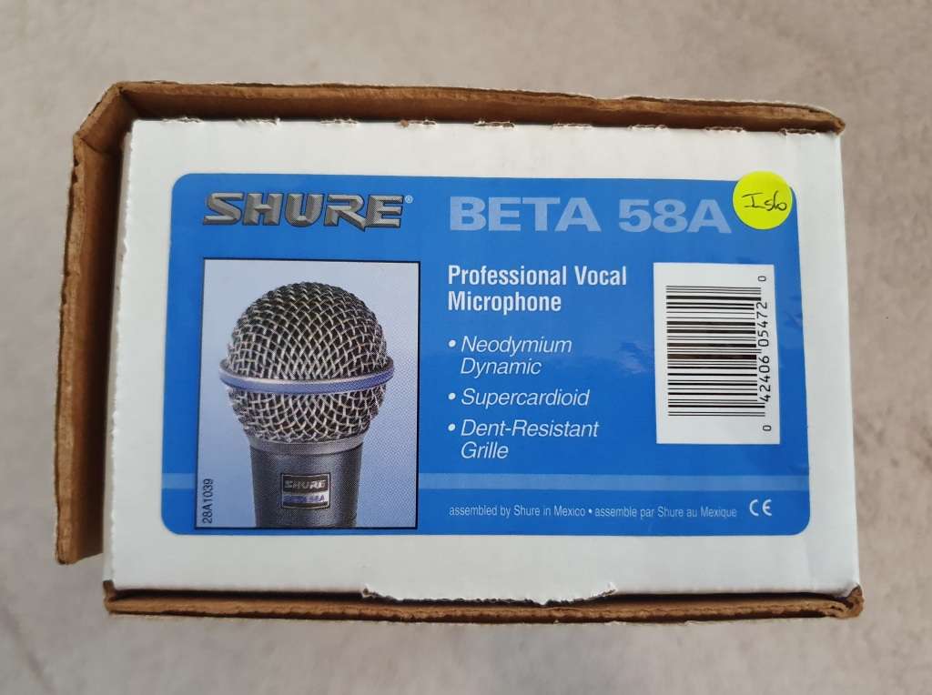 Shure Beta 58A Microphone (in Box)