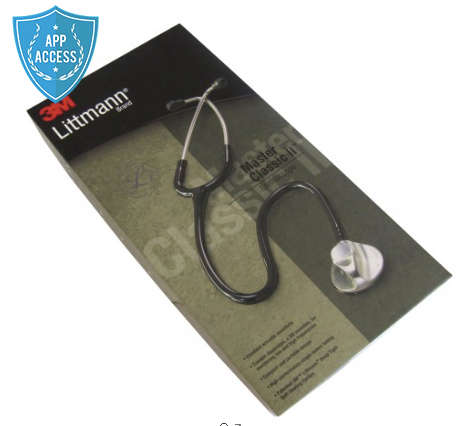 Littmann Master Classic II: Stainless Steel- Black (FREE SHIPPING)