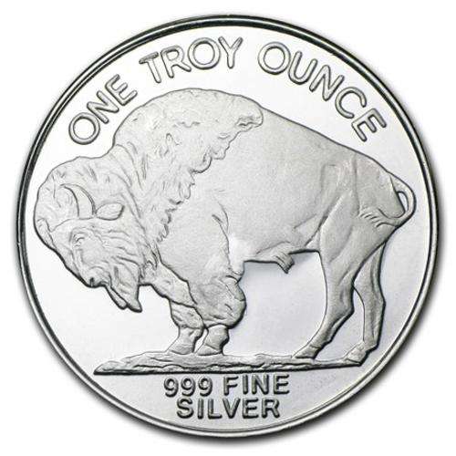 ###  1oz Silver Buffalo Round ###
