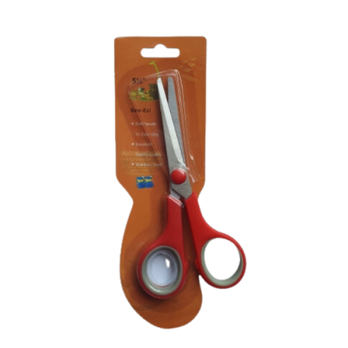 Red Soft Touch Scissor 5.5 inch