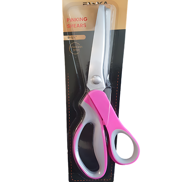 FASAKA Pinking Shear with Ergonomic Handle- Zig Zag 9 1/4 inch Scissor