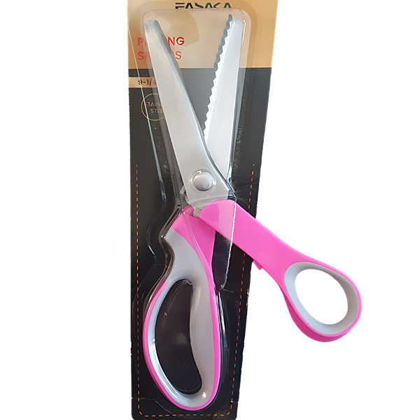 FASAKA Pinking Shear with Ergonomic Handle- Zig Zag 9 1/4 inch Scissor