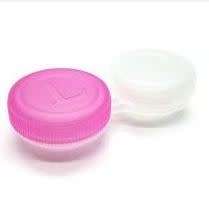 BUFFTEE Contact Lenses Case - 2 Pack Pink - Empty Lens Container