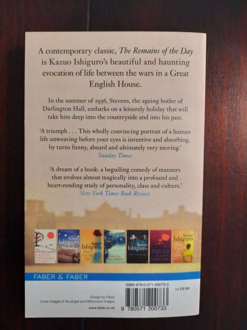 The remains of the day - Kazuo Ishiguro