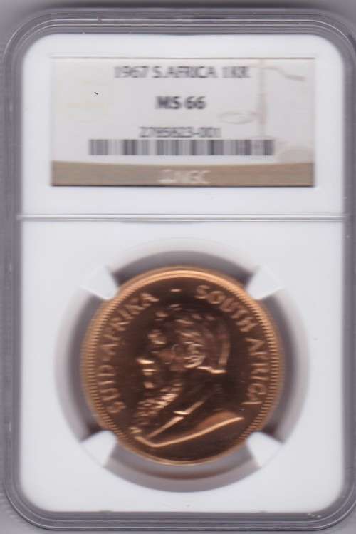 1967 MS 66 krugerrand