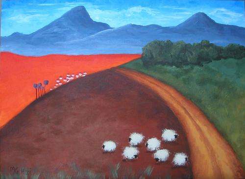 Pieter vd Westhuizen styled painting