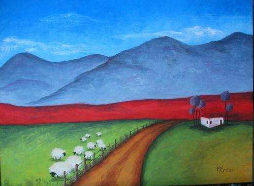 Pieter vd Westhuizen styled painting