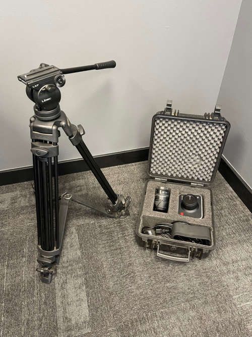 Blackmagic Design Production Camera 4K (EF Mount) including Travel Case, Tripod & SDI-HDMI Converter