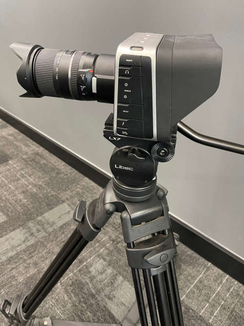 Blackmagic Design Production Camera 4K (EF Mount) including Travel Case, Tripod & SDI-HDMI Converter