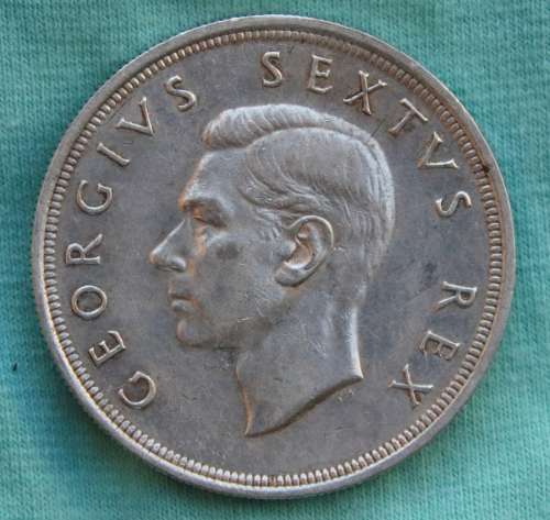 1652-1952 CROWN 5 SHILLINGS COIN FROM SOUTH AFRICA