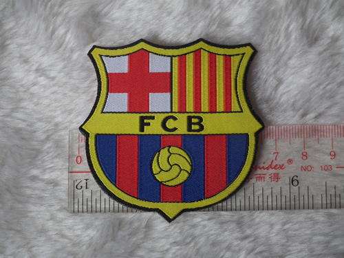 kiTki spain Barcelona soccer football team iron-on embroidered patch emblem applique
