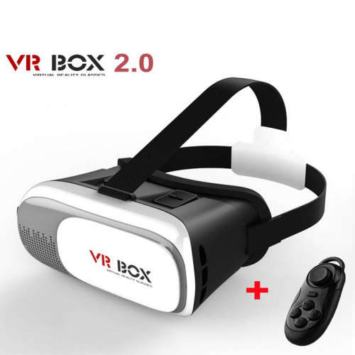 VR BOX 2.0 Version VR Virtual Reality 3D Glasses + Bluetooth Controlle