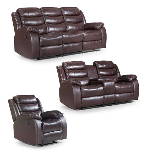 ZUKO 3 PIECE RECLINER SET WITH CONSOLE FREE DELIVERY!!