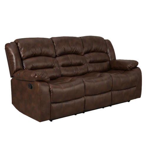 UZI LEATHER TOUCH 3 PC RECLINER COUCH SET