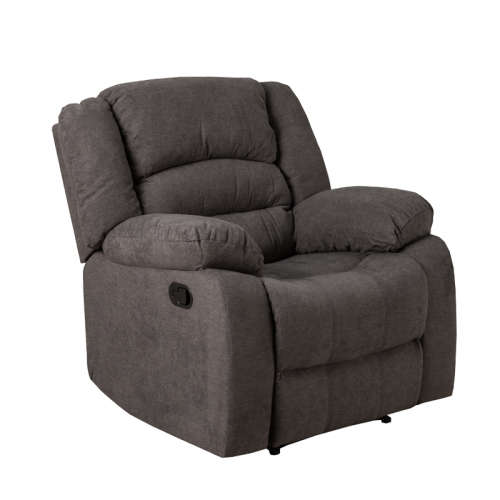 UZI FABRIC 3 PC RECLINER COUCH SET  GREY