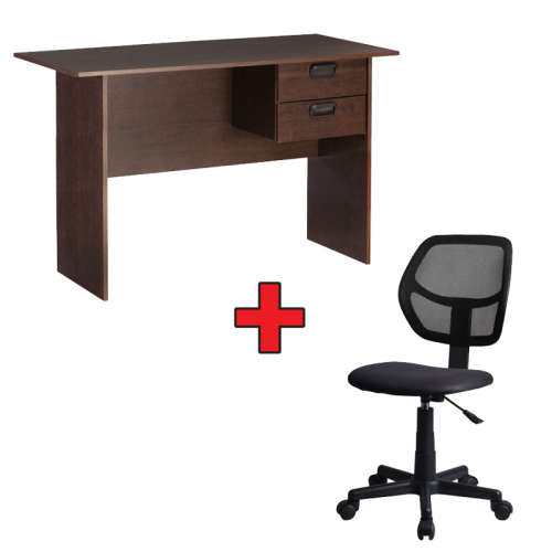 OFFICE STUDY DESK & OFFICE CHAIR 2PC SET