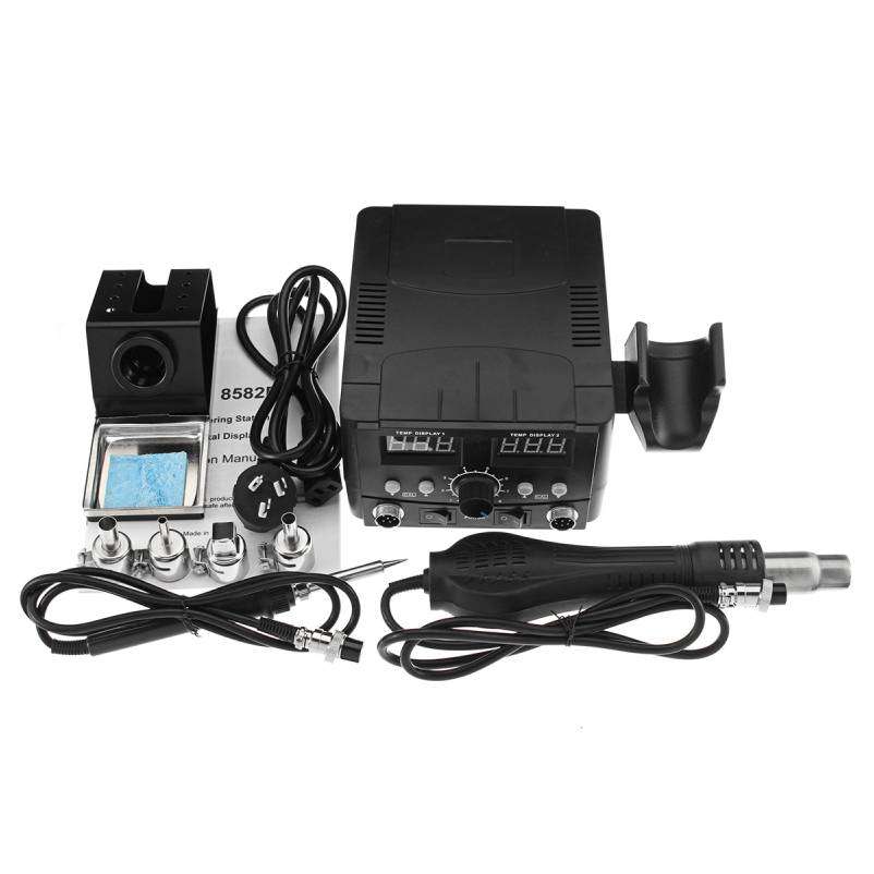 2 In1 Digital Hot Air Rework Soldering Station Soldering Iron Solder Rework Station SMD Desoldering