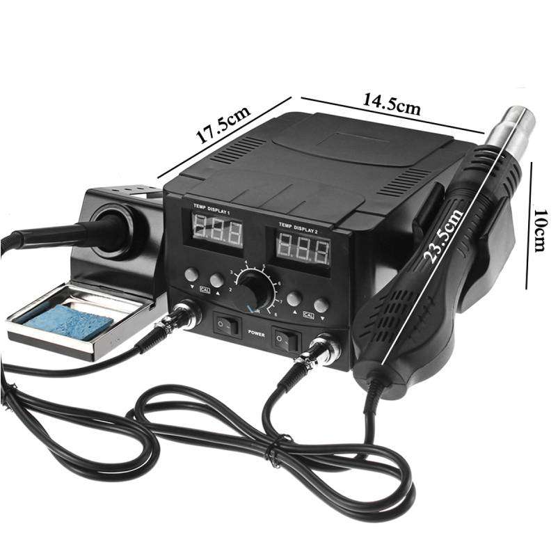 2 In1 Digital Hot Air Rework Soldering Station Soldering Iron Solder Rework Station SMD Desoldering