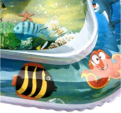 Inflatable Water Baby Play Mat Infants Toddlers Fun Tummy Time Play Activity Center