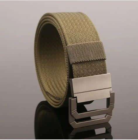 130CM Mens Double Ring Buckle Belt Nylon Military Tactical Durable Sport Jeans Waistband