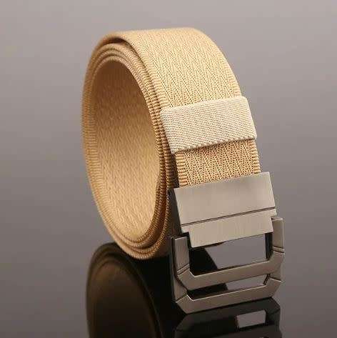 130CM Mens Double Ring Buckle Belt Nylon Military Tactical Durable Sport Jeans Waistband