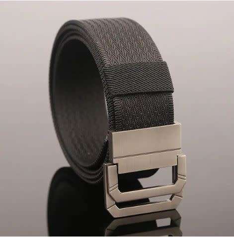 130CM Mens Double Ring Buckle Belt Nylon Military Tactical Durable Sport Jeans Waistband