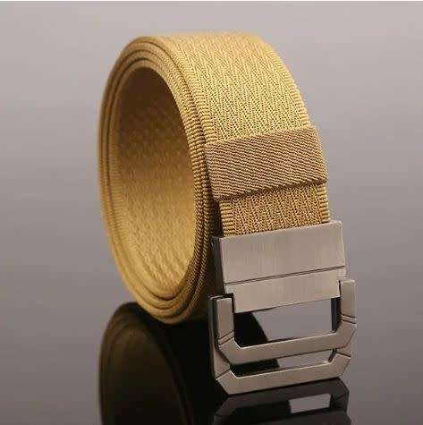 130CM Mens Double Ring Buckle Belt Nylon Military Tactical Durable Sport Jeans Waistband