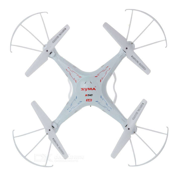 SYMA X5C-1 2.4GHz 4-CH Radio Control UFO Quadcopter w/ Camera - White