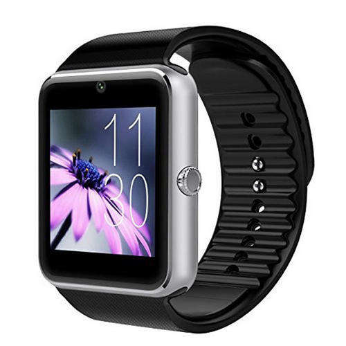 Pandaoo GT08 Bluetooth Smart Watch for Android IOS - Black + Silver