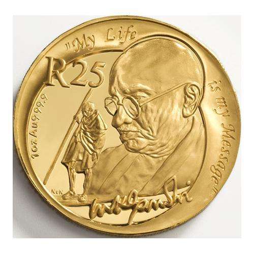 2008 MAHATMA GANDHI GOLD 3 COIN PROOF SET