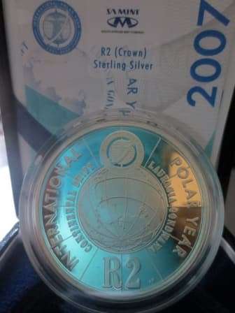 2007 International Polar Year 1oz Proof Silver R2 Crown # Mintage: 2940 Only