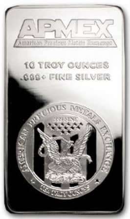 10 oz APMEX .999 SILVER BAR