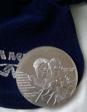 1oz Engelhard .999 Pure  +W & A .SISULU ** 2012 SILVER R1 " PRTOEA UNC" WALTER AND ALBERTINA SISULU