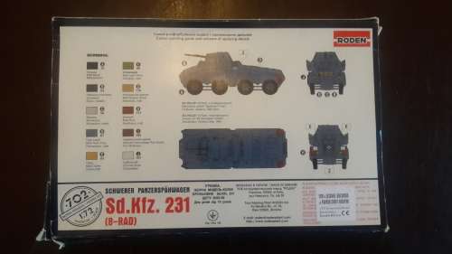 RODEN SCALE MODEL 1.72 "SCHWERER PANZERSPAHWAGEN"