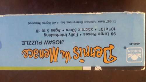 RARE 1987 DENNIS THE MENACE 99" PIECE PUZZLE (COMPLETE @ ORIGINAL BOX)