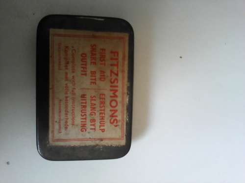 Rare !! 1959 Fitzsimons Complete Snake Bite Kit